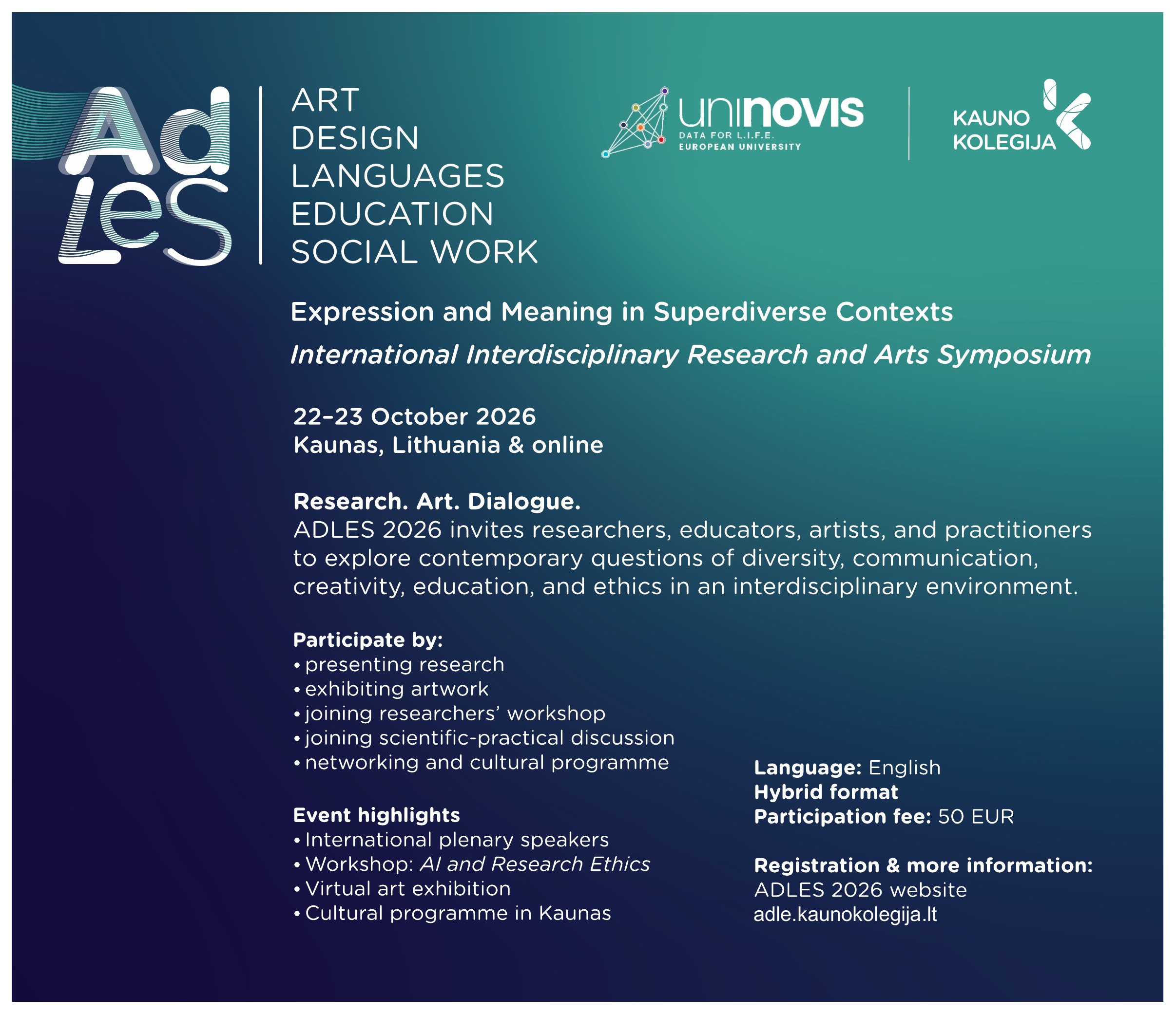 ADLES 2025 Publication Out Now, ADLES 2026 Symposium Approaching