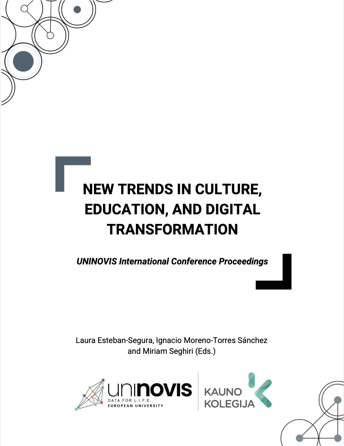 Cover of New Trends in Culture, Education, and Digital Transformation - UNINOVIS International Conference Proceedings